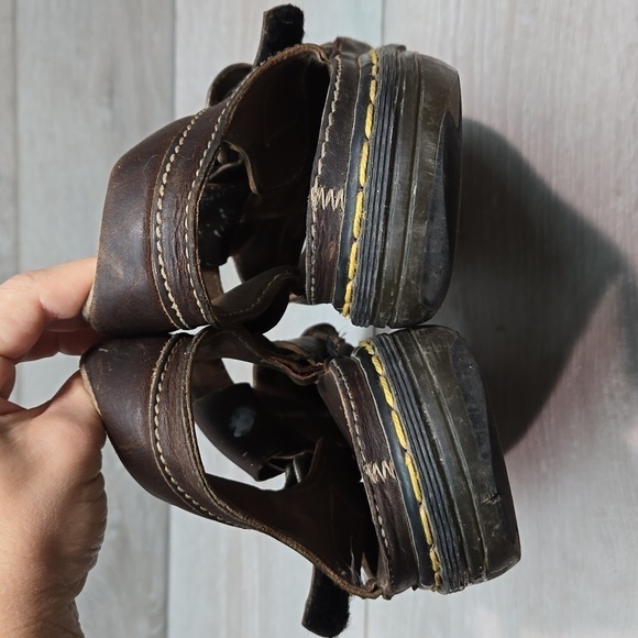 Vintage Doc Dr.Martens Mens Leather Fisher Chunky Tractor Sandals shoes sz US13 - Picture 6 of 14